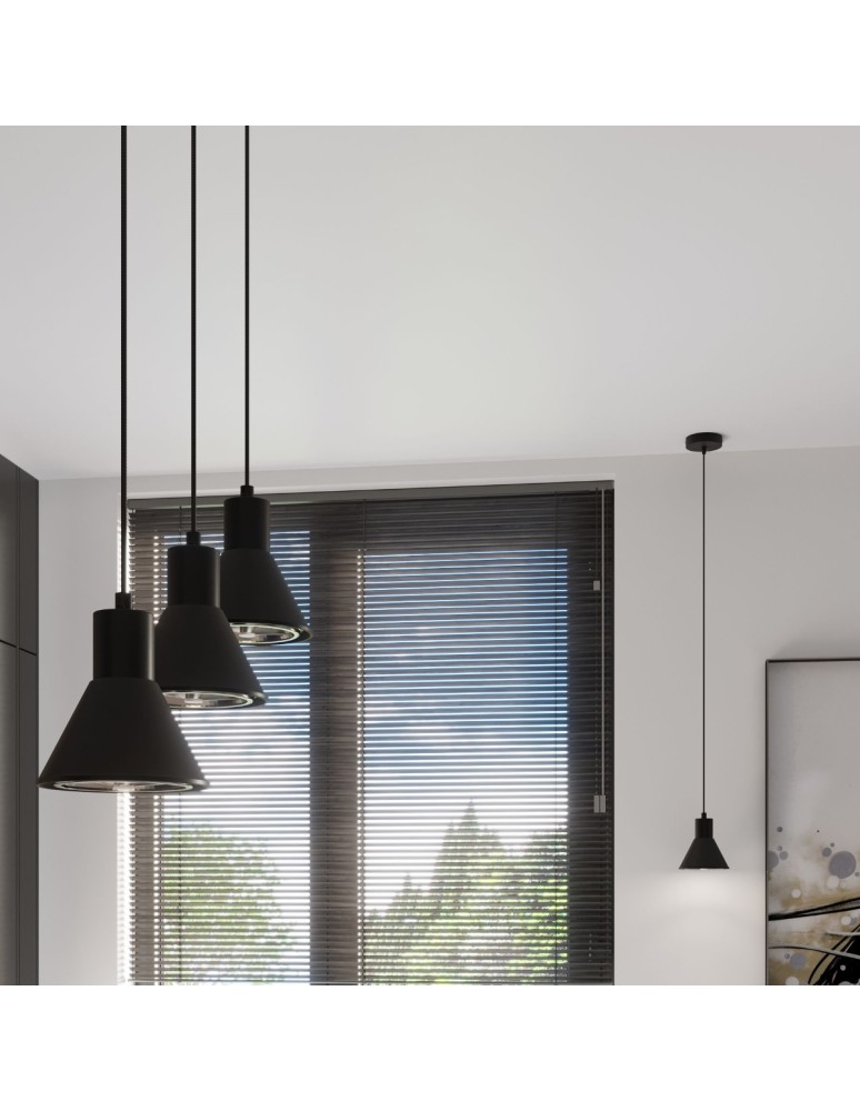 Pendant lamps - Sollux TAZILA 1 pendant lamp black [ES111] SL.0989 - product kolory-swiatla.pl 8