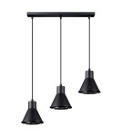 Pendant lamps - Sollux TAZILA 3 pendant lamp black [ES111] SL.0990 - product 1