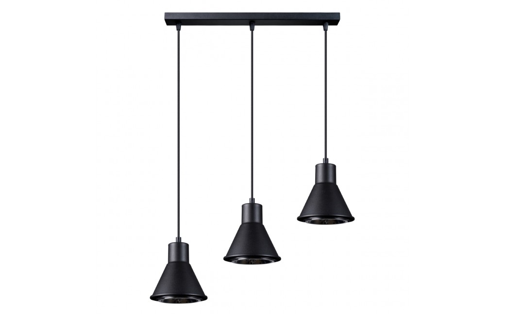 Sollux Lampa wisząca TAZILA 3 czarna [ES111] SL.0990