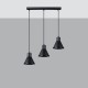 Sollux Lampa wisząca TAZILA 3 czarna [ES111] SL.0990