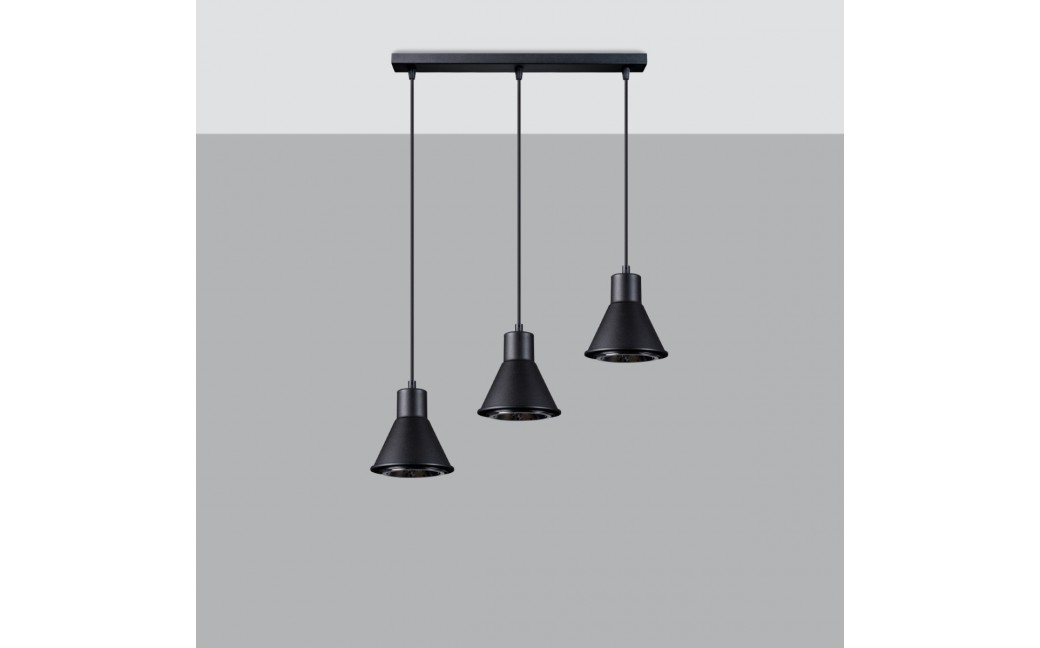 Sollux Lampa wisząca TAZILA 3 czarna [ES111] SL.0990