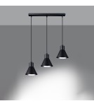 Pendant lamps - Sollux TAZILA 3 pendant lamp black [ES111] SL.0990 - product 3