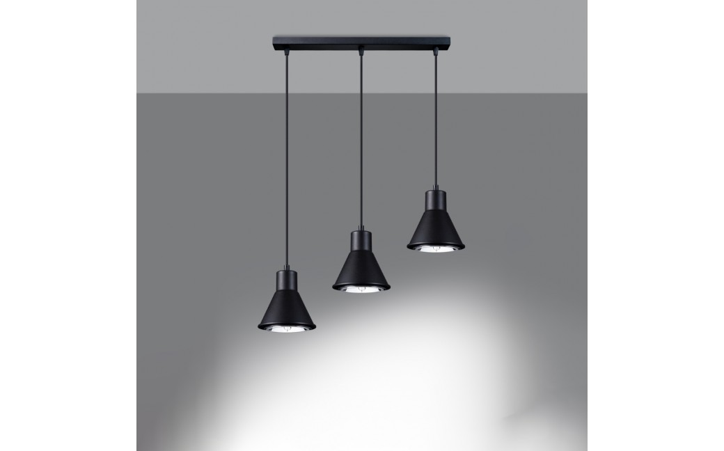 Sollux Lampa wisząca TAZILA 3 czarna [ES111] SL.0990