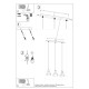 Sollux Lampa wisząca TAZILA 3 czarna [ES111] SL.0990