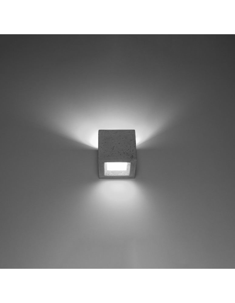 Wall lamps - Sollux Wall lamp LEO concrete SL.0991 - product kolory-swiatla.pl 3