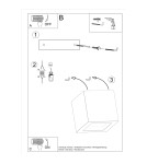 Wall lamps - Sollux Wall lamp LEO concrete SL.0991 - product 5