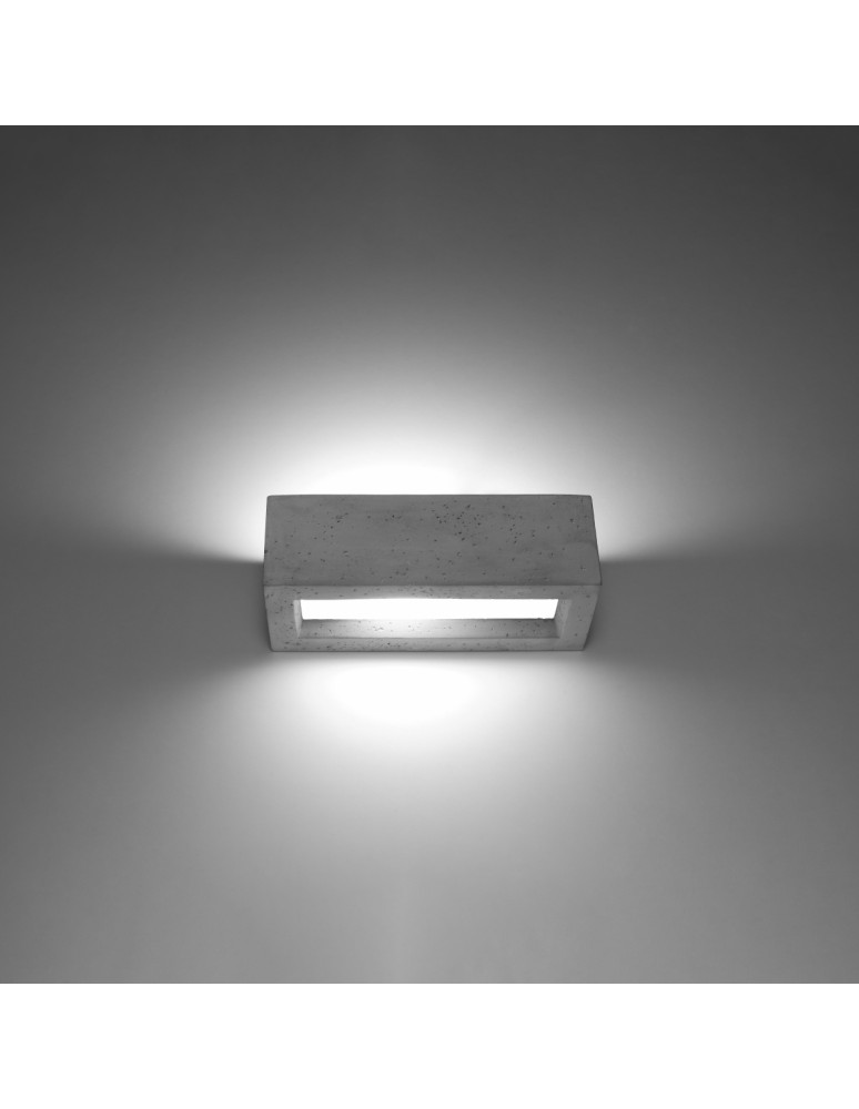 Wall lamps - Sollux Wall lamp VEGA 30 concrete SL.0992 - product kolory-swiatla.pl 3