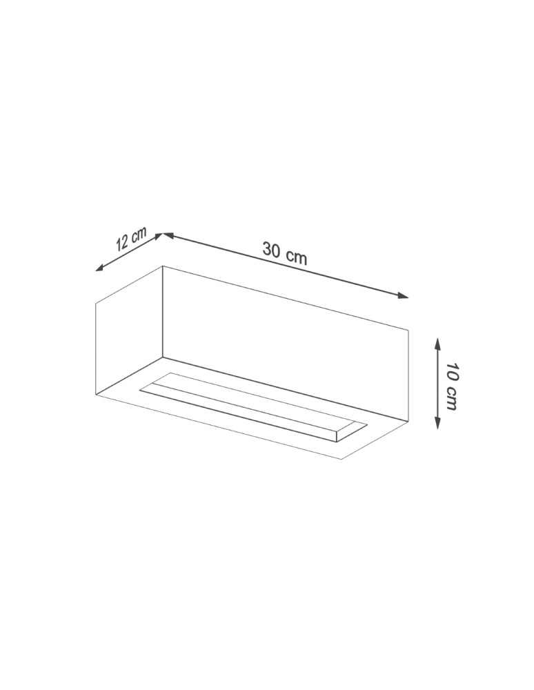 Wall lamps - Sollux Wall lamp VEGA 30 concrete SL.0992 - product kolory-swiatla.pl 4