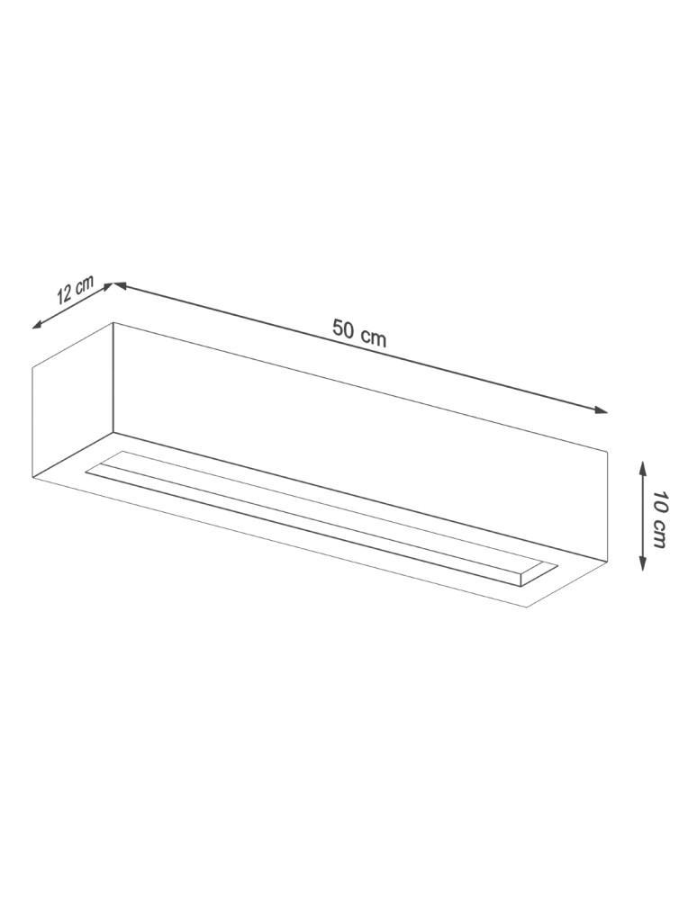 Sollux Wall lamp VEGA 50 concrete SL.0993
