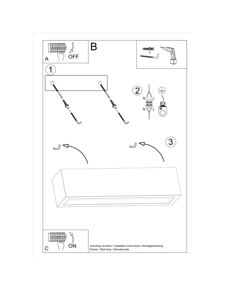 Sollux Kinkiet VEGA 50 beton SL.0993