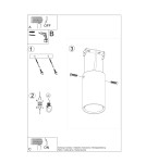 Ceiling lamps - Sollux Plafond LAGOS 10 white SL.0996 - product 8