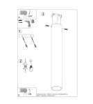 Ceiling lamps - Sollux Plafond LAGOS 40 black SL.1002 - product 8