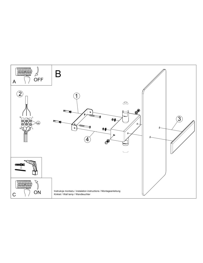 Wall lamps - Sollux Wall lamp AZALIA SL.1006 - product kolory-swiatla.pl 5