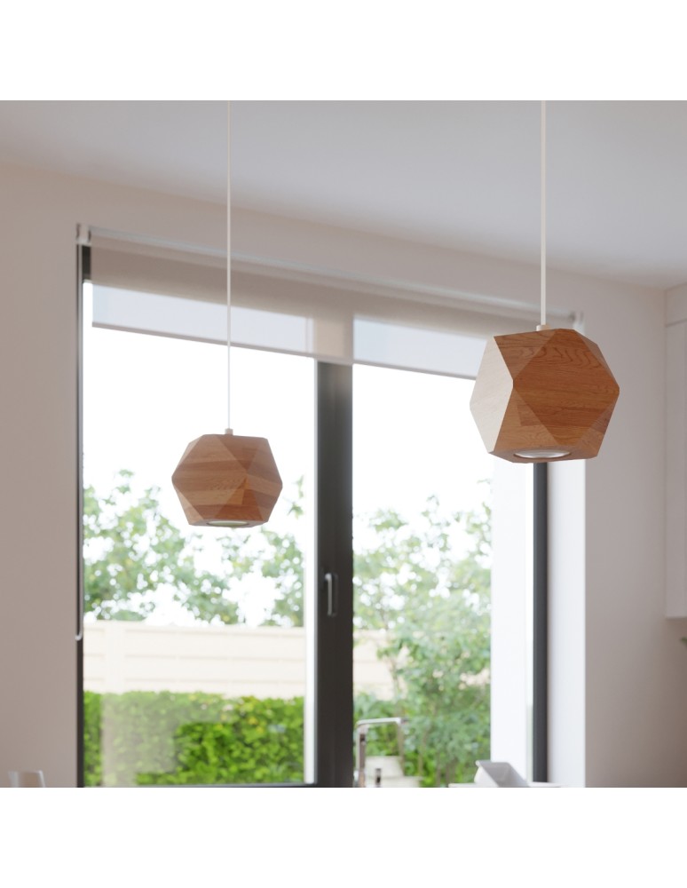 Wall lamps - Sollux WOODY wall lamp natural wood SL.1008 - product kolory-swiatla.pl 8