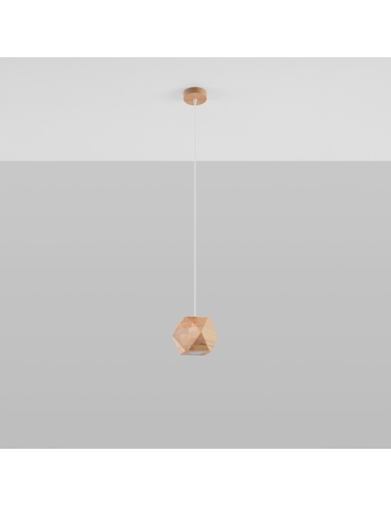 Pendant lamps - Sollux WOODY natural wood pendant lamp SL.1011 - product kolory-swiatla.pl 2
