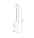 Pendant lamps - Sollux LINO 3P pendant lamp SL.1012 - product 4