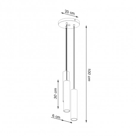 Sollux Lampa wisząca LINO 3P SL.1012