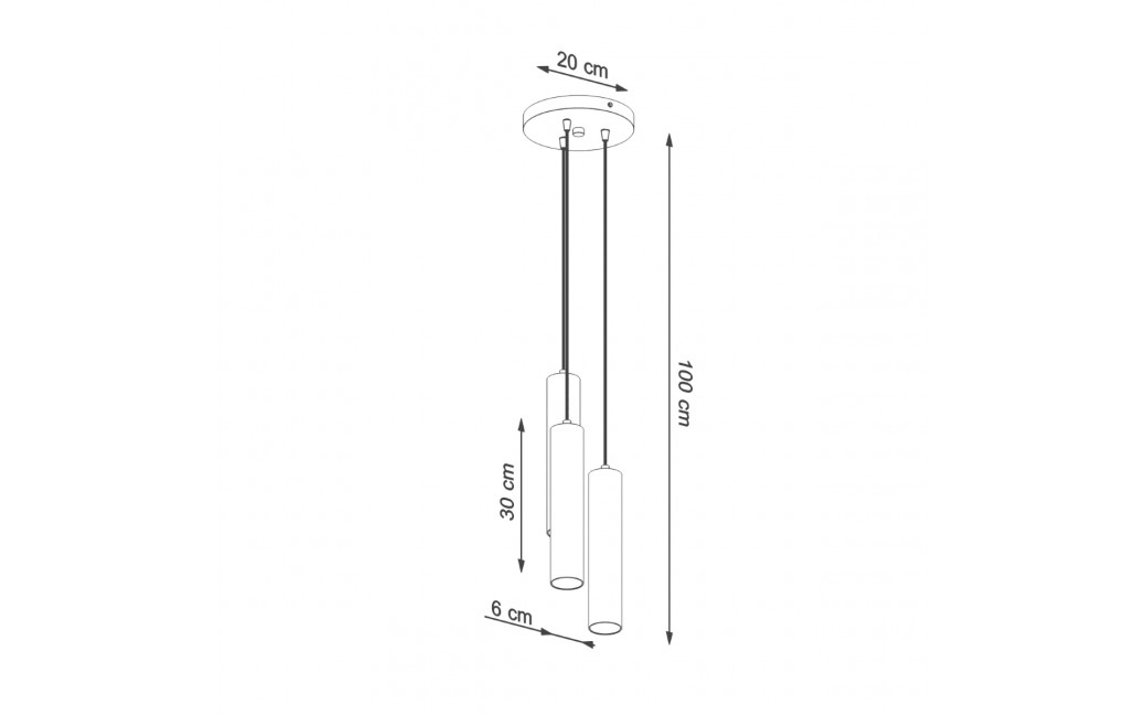 Sollux Lampa wisząca LINO 3P SL.1012