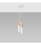 Pendant lamps - Sollux PABLO 3P pendant lamp white SL.1013 - product 2