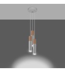 Sollux Lampa wisząca PABLO 3P biała SL.1013