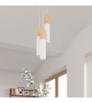 Sollux Lampa wisząca PABLO 3P biała SL.1013