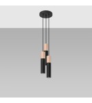 Pendant lamps - Sollux PABLO 3P pendant lamp black SL.1014 - product 2