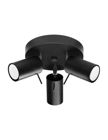 Sollux Plafond RING 3P black SL.1016