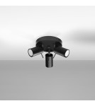Ceiling lamps - Sollux Plafond RING 3P black SL.1016 - product 2
