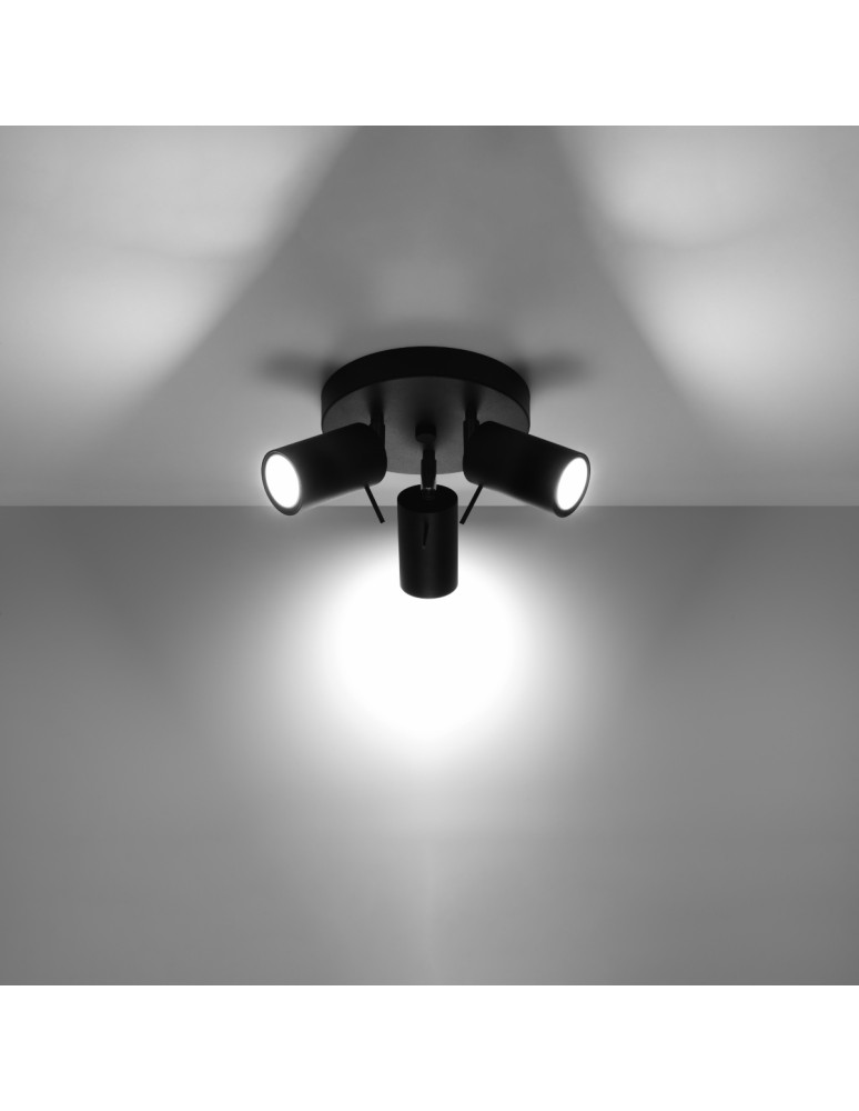 Ceiling lamps - Sollux Plafond RING 3P black SL.1016 - product kolory-swiatla.pl 3