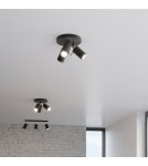 Ceiling lamps - Sollux Plafond RING 3P black SL.1016 - product 8