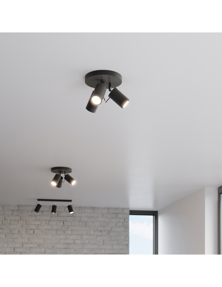 Ceiling lamps - Sollux Plafond RING 3P black SL.1016 - product kolory-swiatla.pl 8