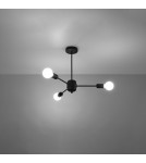 Chandeliers - Sollux Chandelier LANGO 3 black SL.1021 - product 3