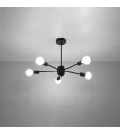 Chandeliers - Sollux Chandelier LANGO 5 black SL.1022 - product 3