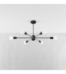 Chandeliers - Sollux Chandelier LANGO 6 black SL.1023 - product 2