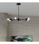 Chandeliers - Sollux Chandelier LANGO 6 black SL.1023 - product 8