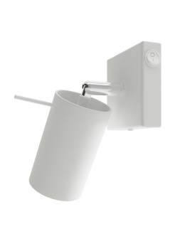 Sollux Wall lamp RING white with switch SL.1024