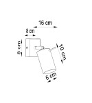 Wall lamps - Sollux Wall lamp RING white with switch SL.1024 - product 4