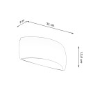 Wall lamps - Sollux PONTIUS lacquered wall lamp white gloss SL.1025 - product 4