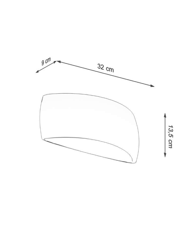 Wall lamps - Sollux PONTIUS lacquered wall lamp white gloss SL.1025 - product kolory-swiatla.pl 4