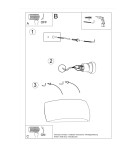 Wall lamps - Sollux PONTIUS lacquered wall lamp white gloss SL.1025 - product 5