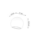 Wall lamps - Sollux GLOBE lacquered wall lamp white gloss SL.1026 - product 4