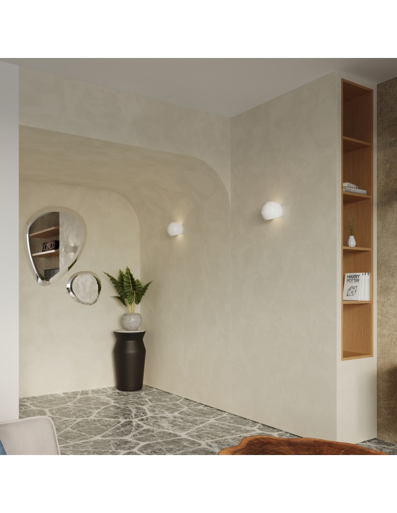 Wall lamps - Sollux GLOBE lacquered wall lamp white gloss SL.1026 - product kolory-swiatla.pl 7