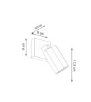 Wall lamps - Sollux Wall lamp ZEKE oak SL.1028 - product 4