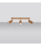 Ceiling lamps - Sollux Plafond ZEKE 3 oak SL.1030 - product 2