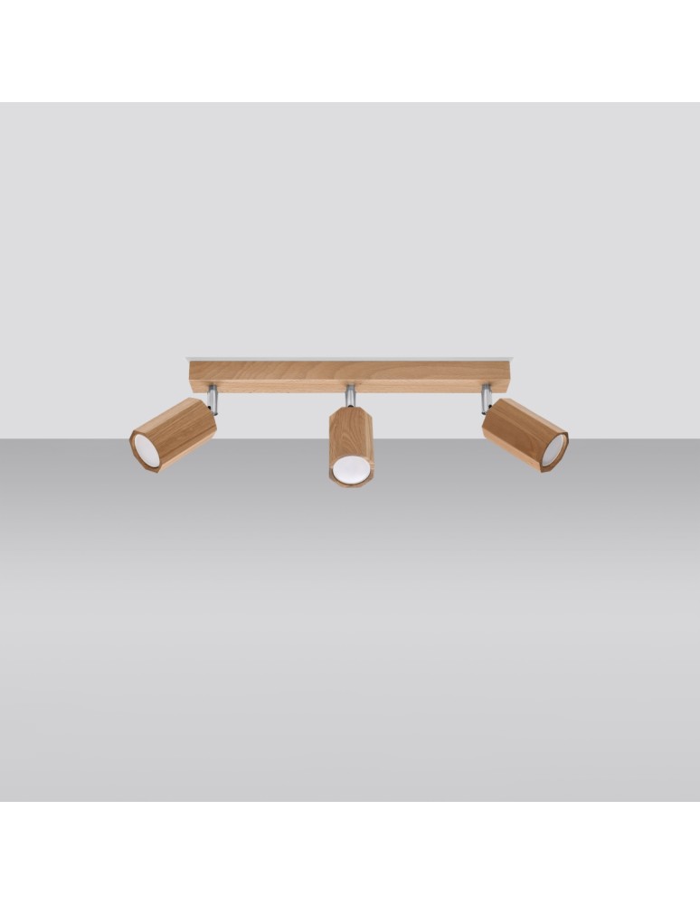 Ceiling lamps - Sollux Plafond ZEKE 3 oak SL.1030 - product kolory-swiatla.pl 2