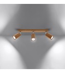 Ceiling lamps - Sollux Plafond ZEKE 3 oak SL.1030 - product 3