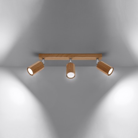Sollux Plafon ZEKE 3 dąb SL.1030