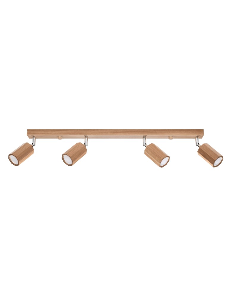 Ceiling lamps - Sollux Plafond ZEKE 4 oak SL.1031 - product kolory-swiatla.pl 1