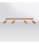 Ceiling lamps - Sollux Plafond ZEKE 4 oak SL.1031 - product 2