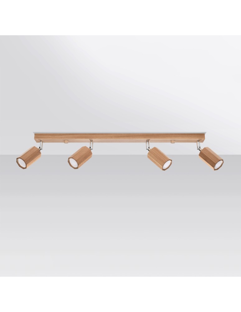Ceiling lamps - Sollux Plafond ZEKE 4 oak SL.1031 - product kolory-swiatla.pl 2